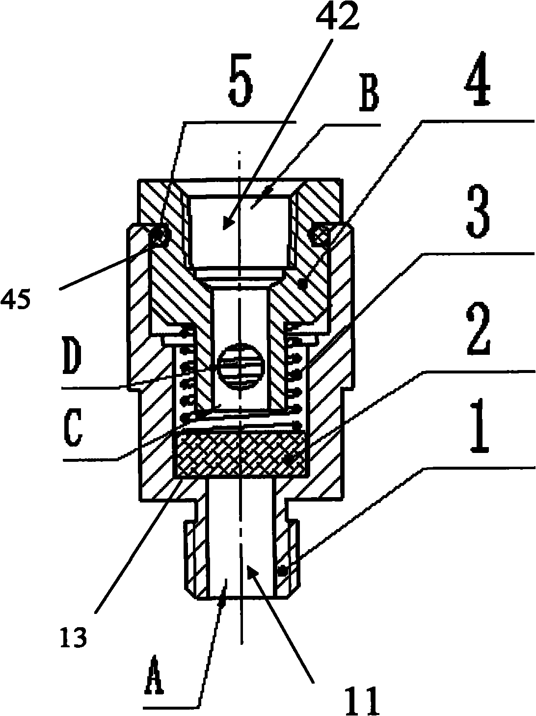 One-way valve and anaesthesia machine