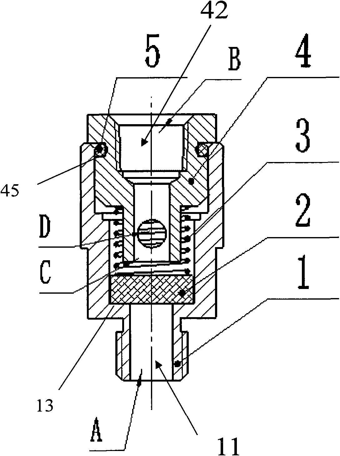 One-way valve and anaesthesia machine