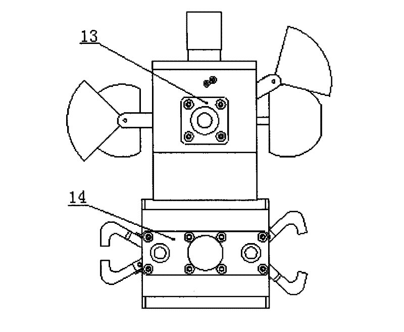 Double-faced robot head device