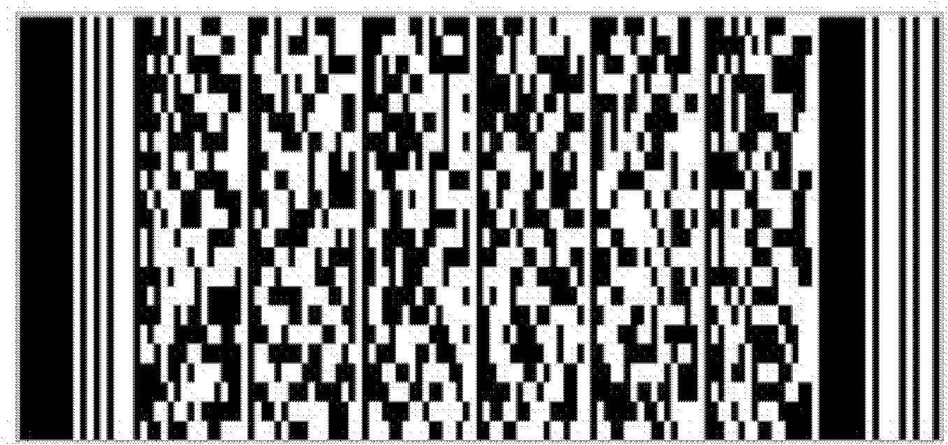 Method for cutting portable data file (PDF) 417 standard two-dimensional bar code image