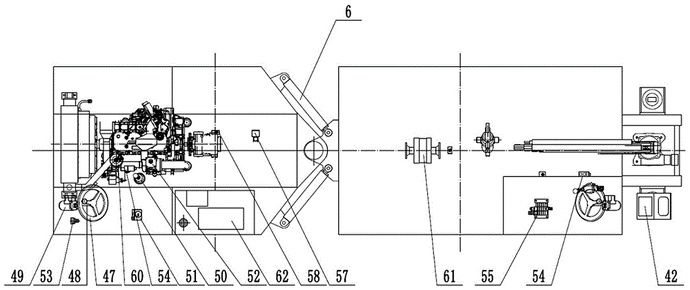 Hinging-type bidirectional-driving self-loading-and-unloading rubber-wheel transporting vehicle