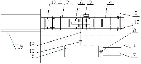 Shearer walking mechanism dynamic characteristic test experiment bench