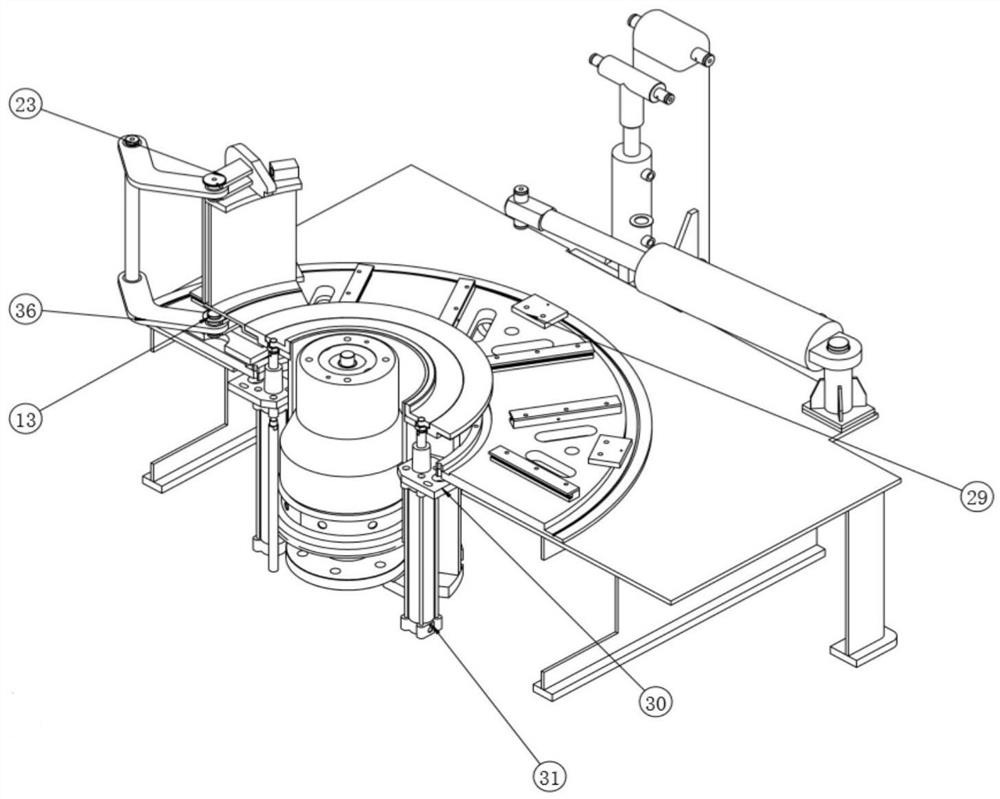 Novel hydraulic rocker arm knurling type high-temperature vulcanizing device for retreaded tire