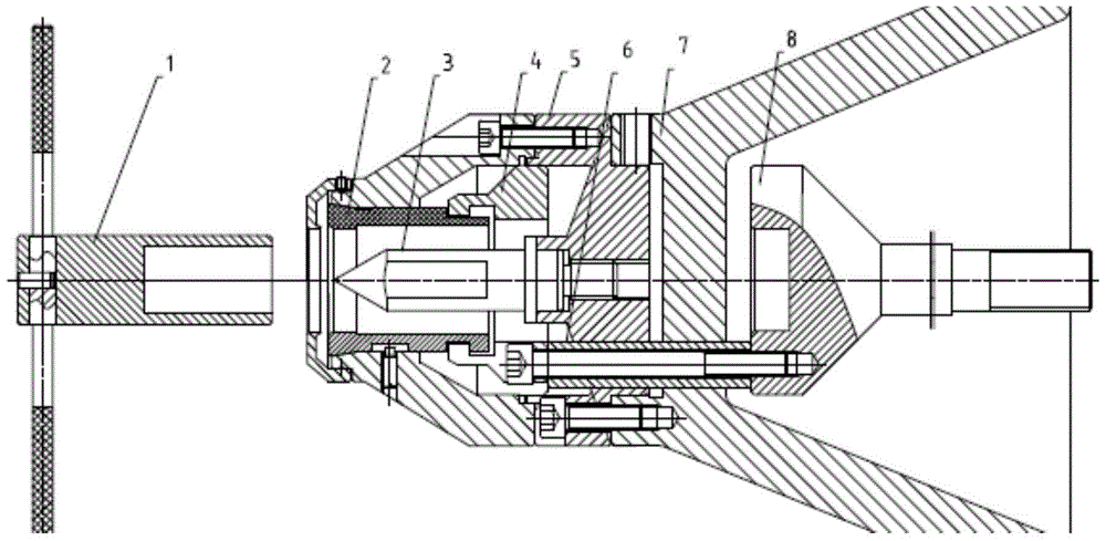 An external expansion type quick-change gear hobbing tool for shafts