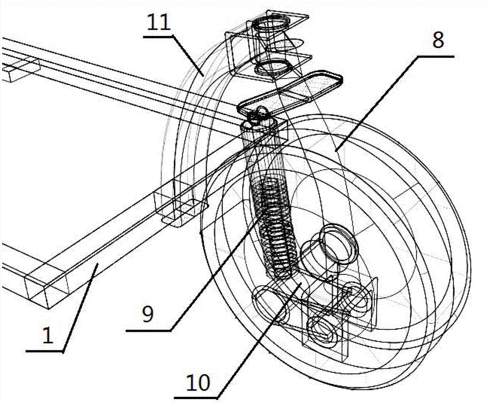 Chassis assembly of double-body vehicle