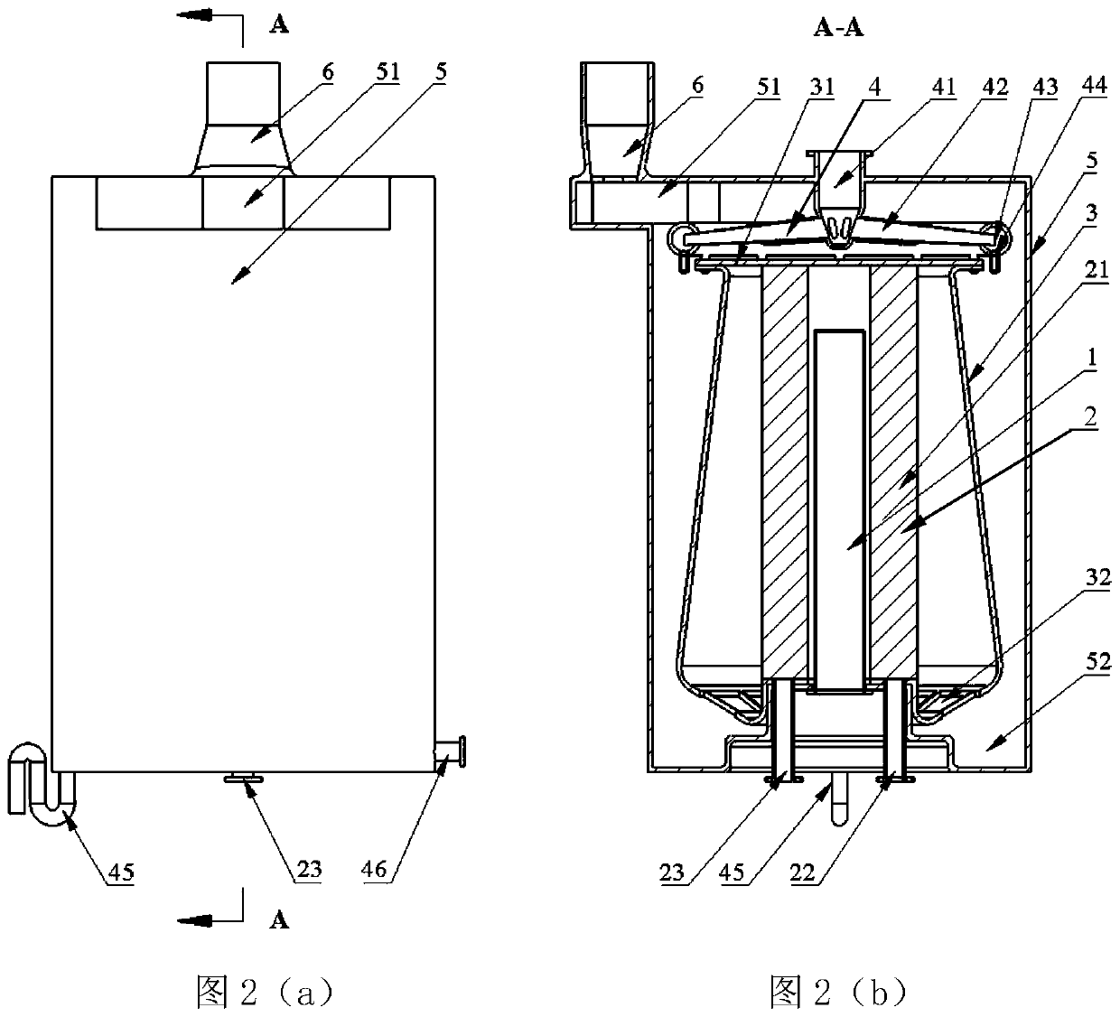 Efficient condensation gas water heater for mixed heat exchange and system