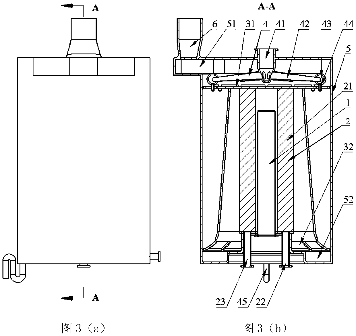 Efficient condensation gas water heater for mixed heat exchange and system