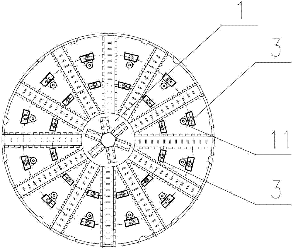 Laser-assisted tunnel boring machine and rock breaking method thereof