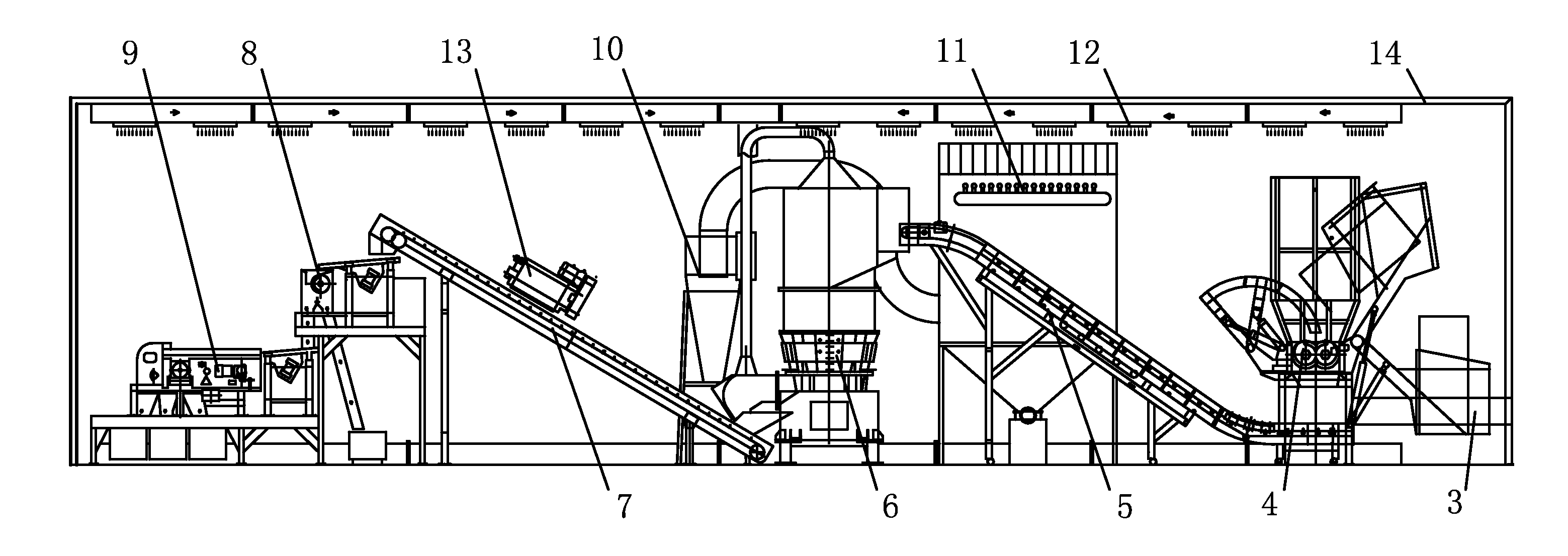 Method and device for treatment and recycling of waste refrigerators