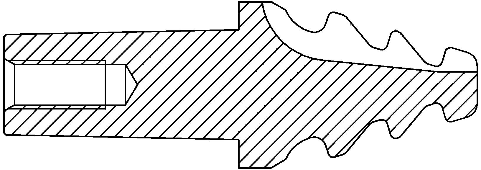 Machining method of wheel groove semi-finish milling cutter