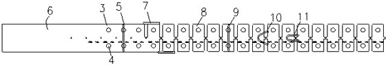 One-time forming mold for cable clamp body