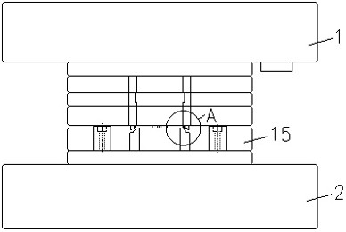 One-time forming mold for cable clamp body