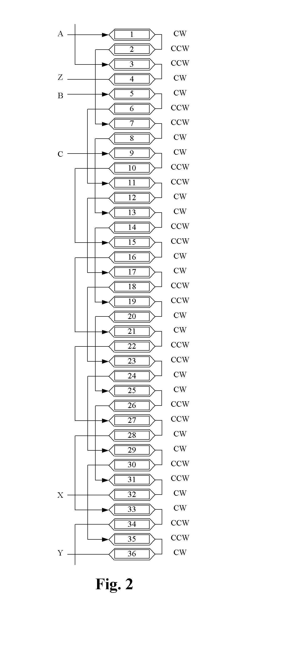 Stator and wire winding method therefor