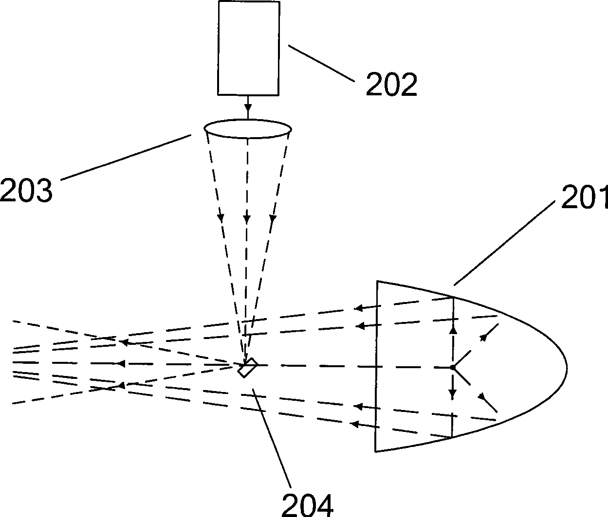 Light source for projection system and projection display device