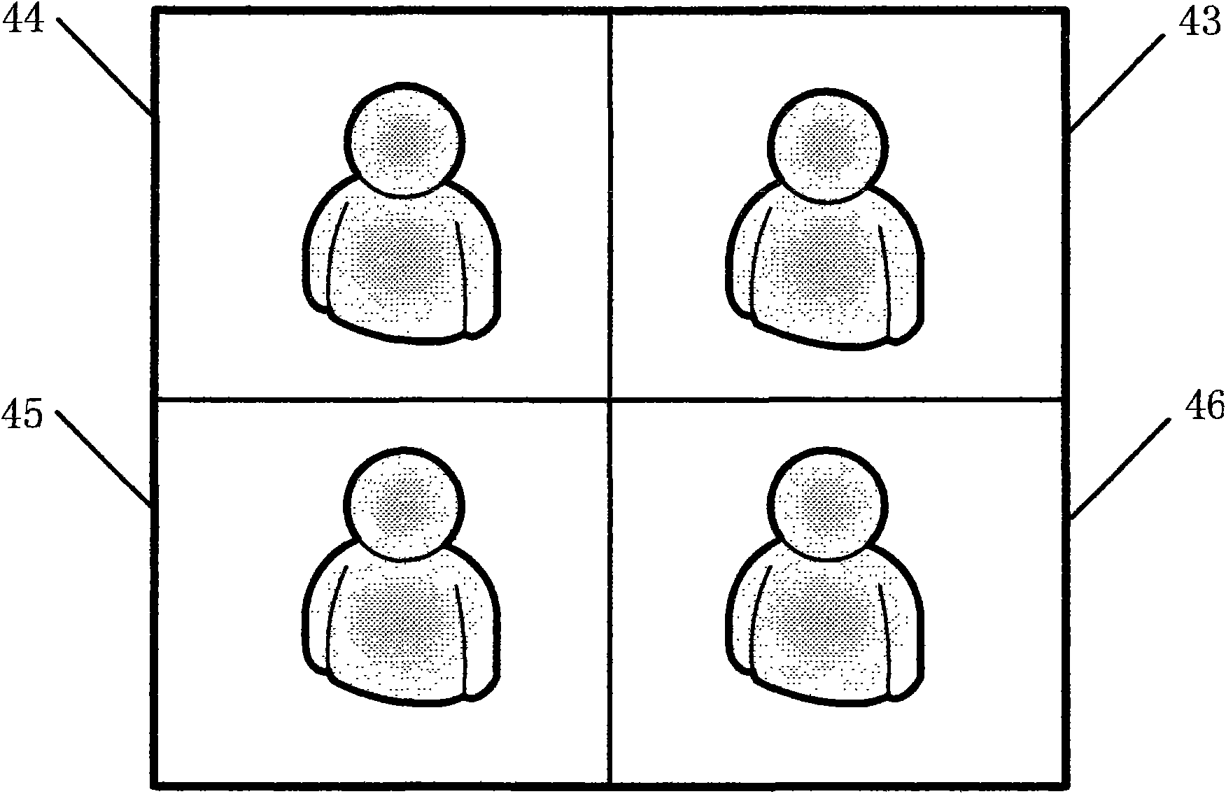 Device and method for controlling multi-image compounding in video conference system