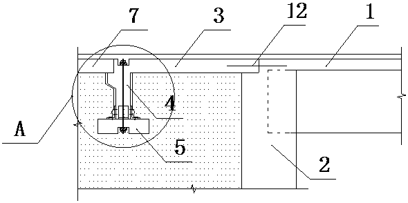 Self-resetting guide plate structure suitable for seamless bridge and method thereof