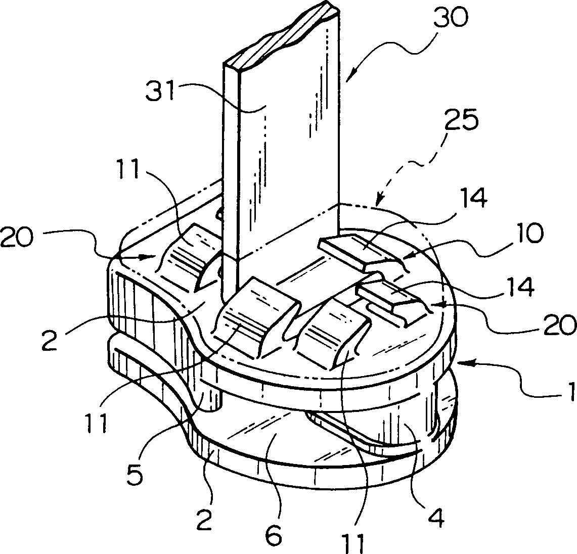 Slider of slide fastener