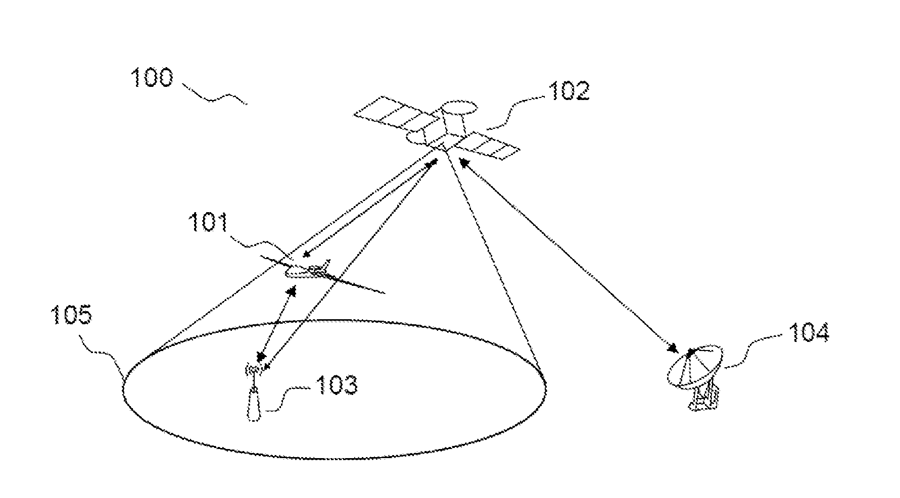 Method and system for communication in a hybrid satellite/terrestrial network