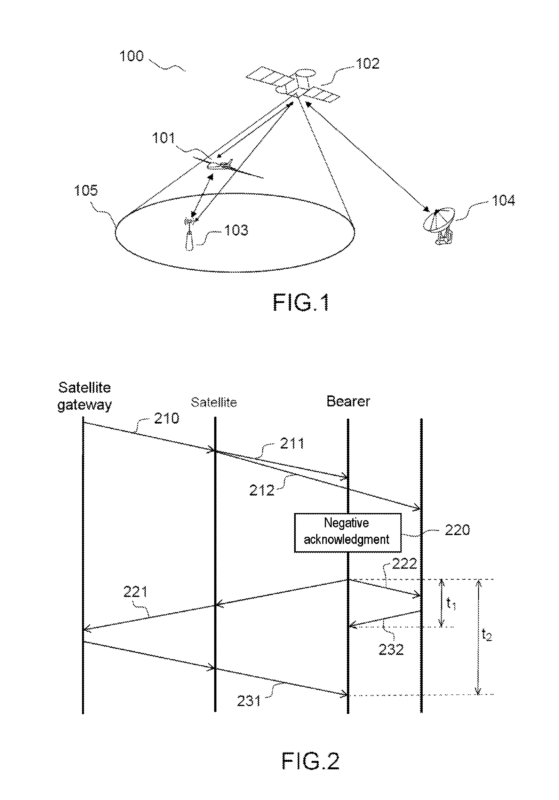 Method and system for communication in a hybrid satellite/terrestrial network