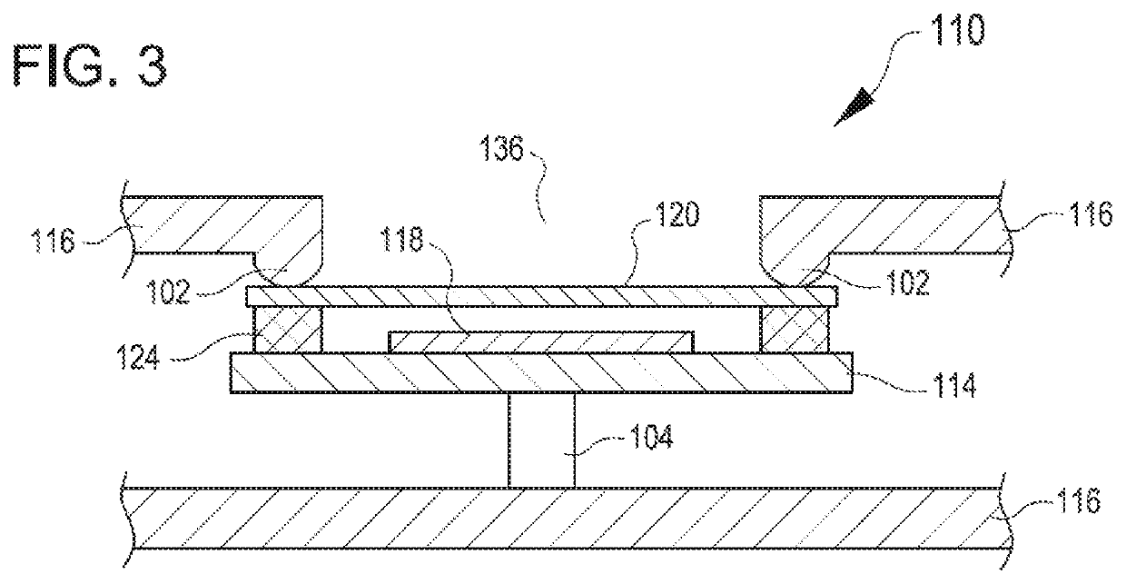 Pressure equalizing construction for nonporous acoustic membrane