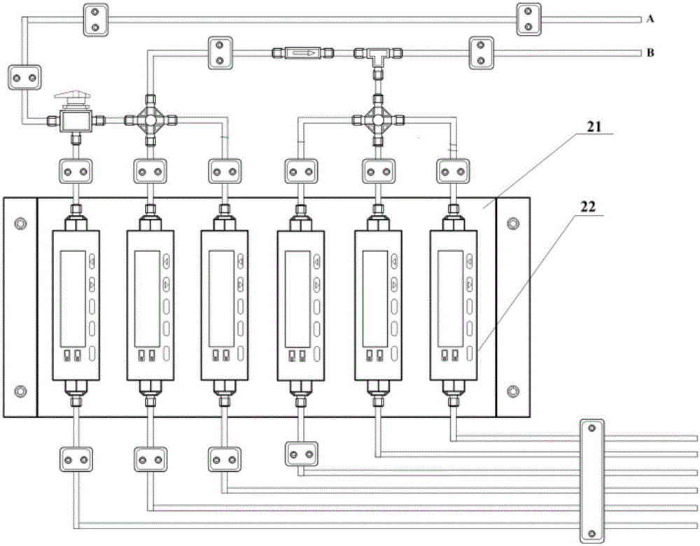 High-temperature thermal field and complex atmosphere environment static coupling device