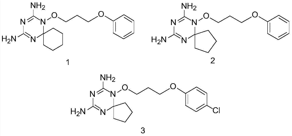 Derivatives and salts of diamino dihydrotriazine, and preparation method, composition and application thereof