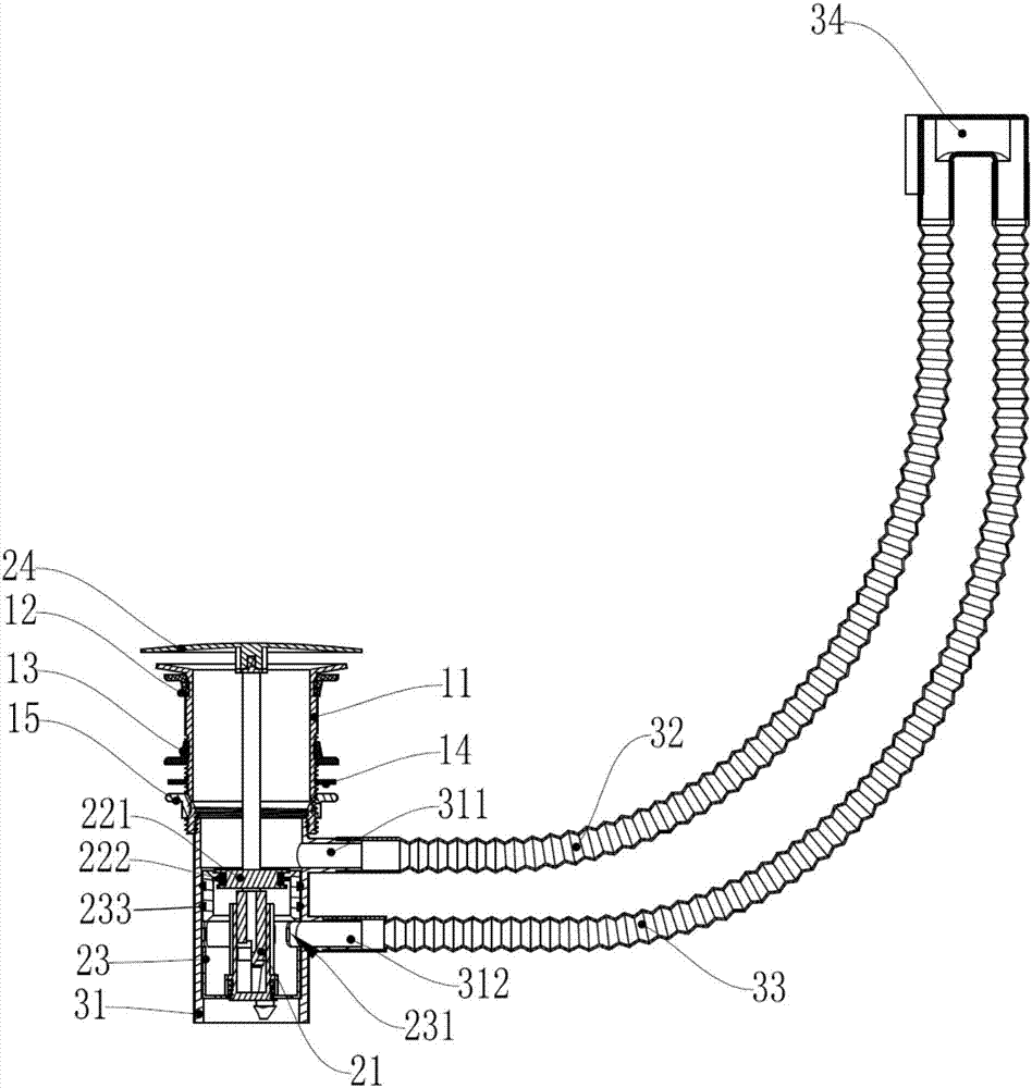 Drainer having overflowing and filtering functions