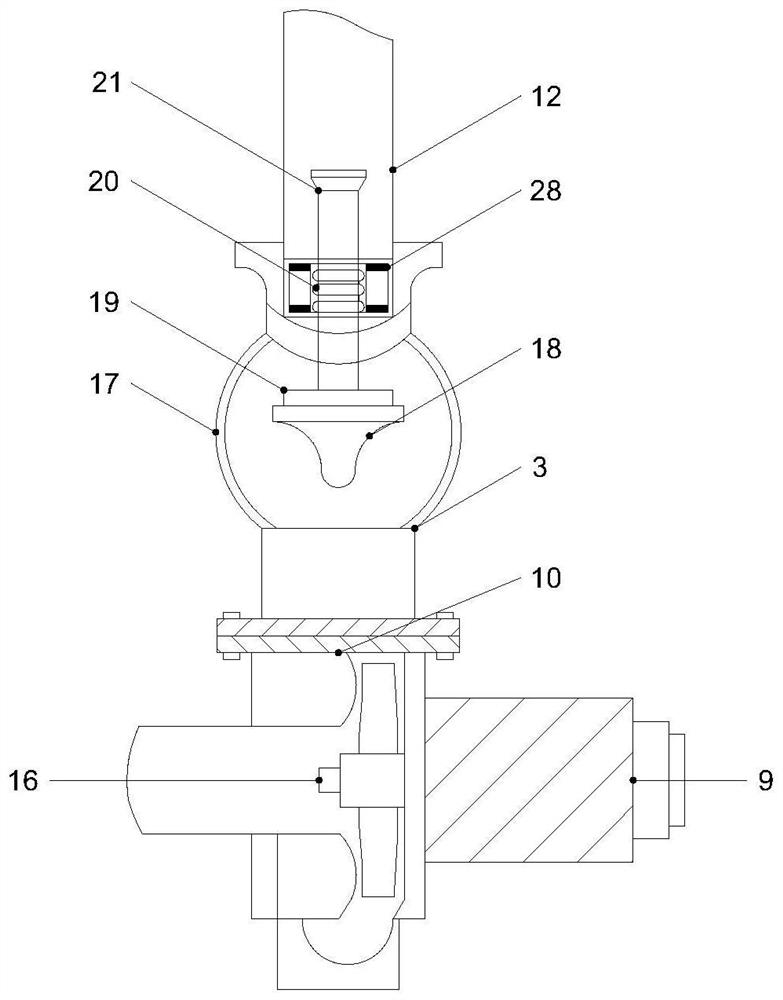 Self-contained return valve of self-priming pump