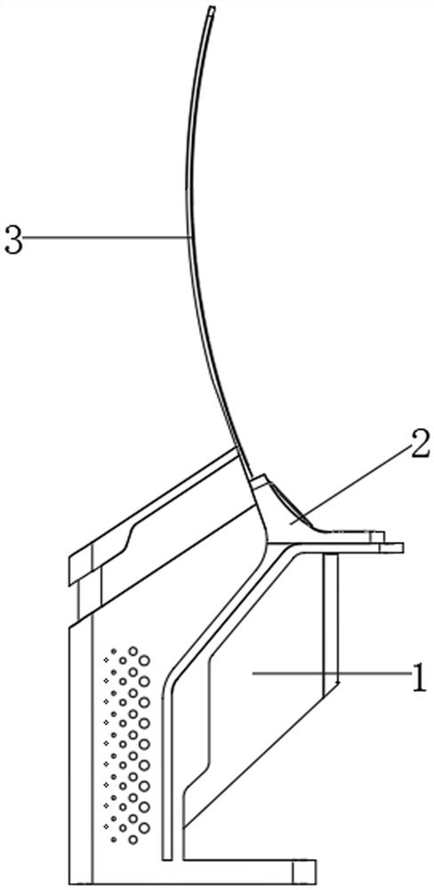 Large-size arc-shaped transparent display self-service terminal