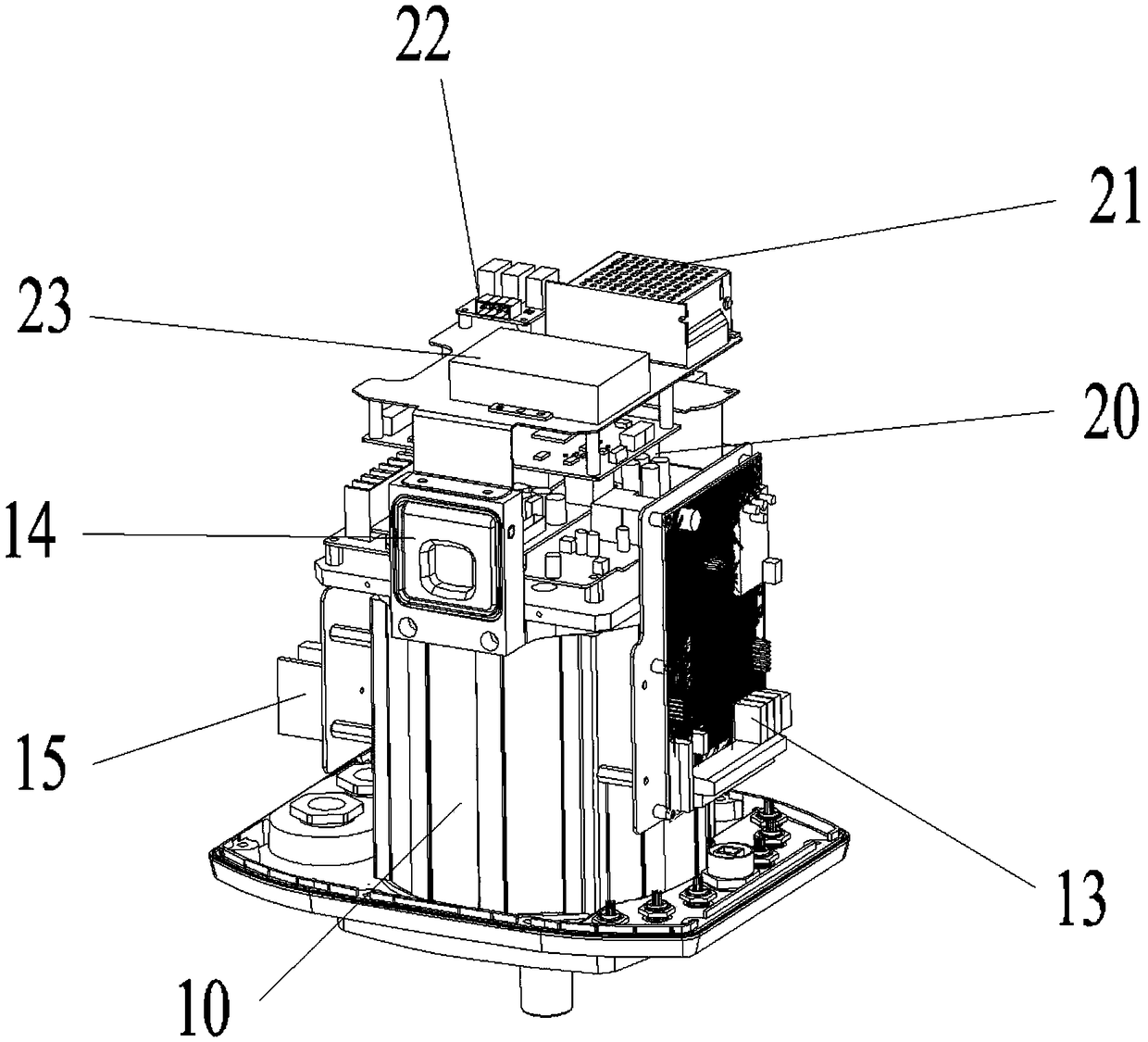 Novel water cooling intelligent water pump control device