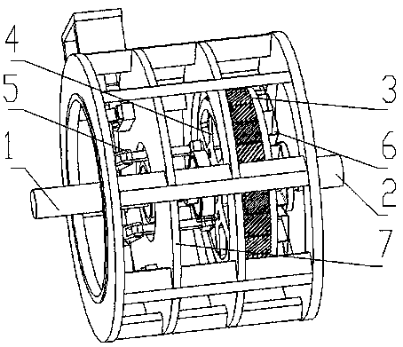 Vertical air-cooled double-cylinder permanent magnet speed regulator