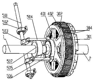 Vertical air-cooled double-cylinder permanent magnet speed regulator