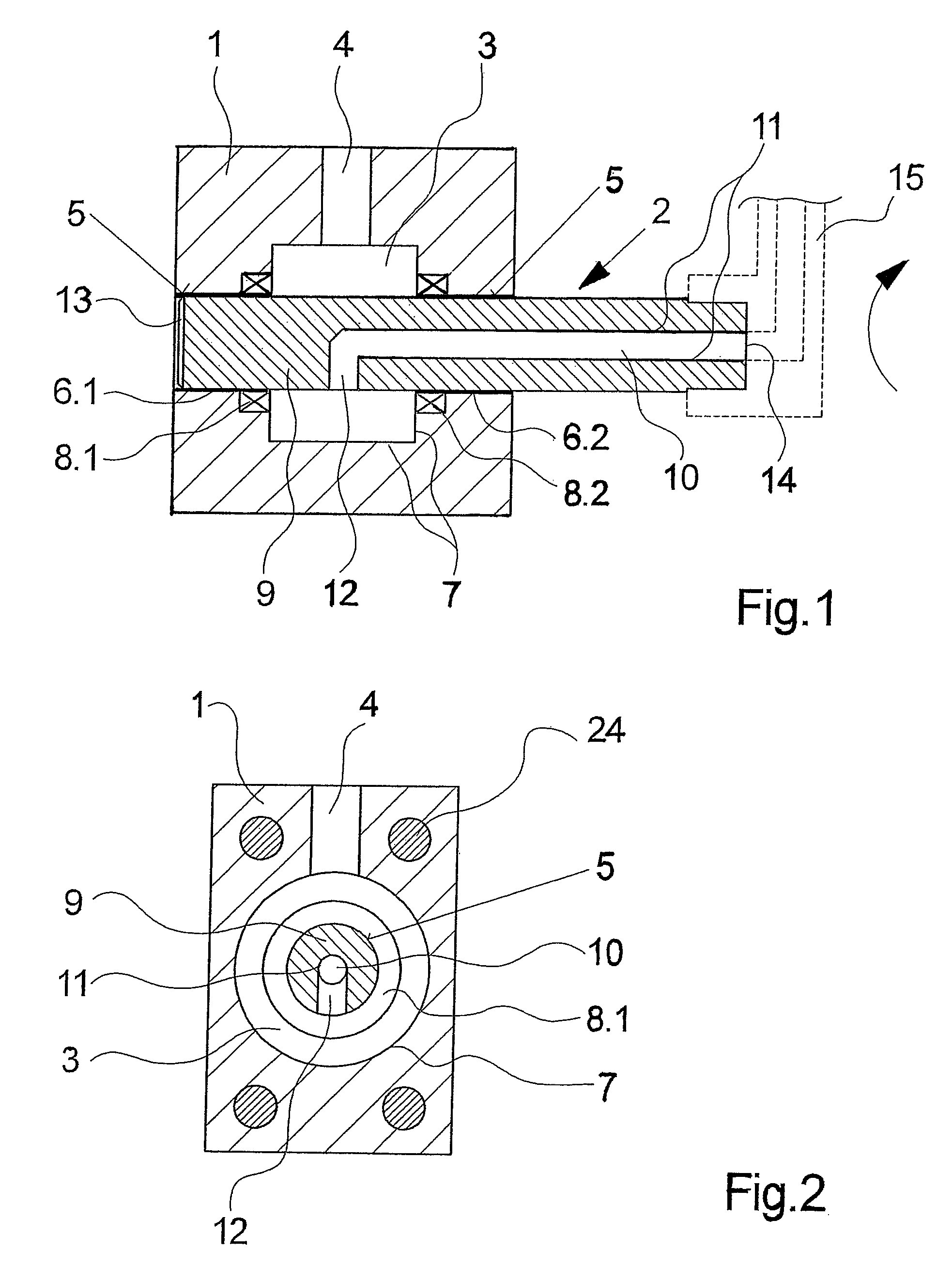 Tubular rotary joint