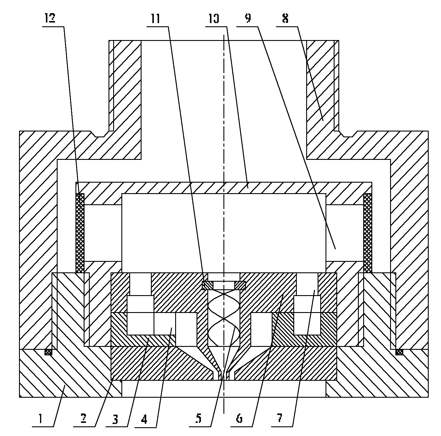 High-pressure direct injection type double-layer fine mist spray head