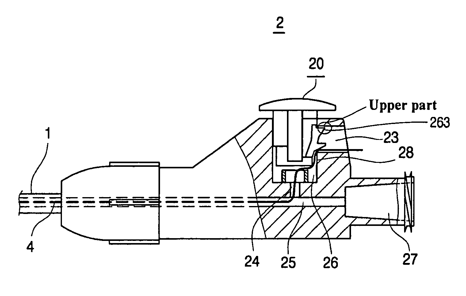 Locking system for catheter