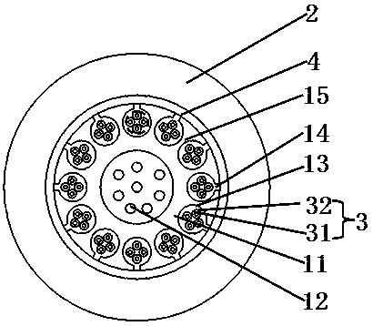 Photovoltaic composite cable for power system