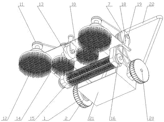 Manually-pushed anti-reversing automatic sweeper