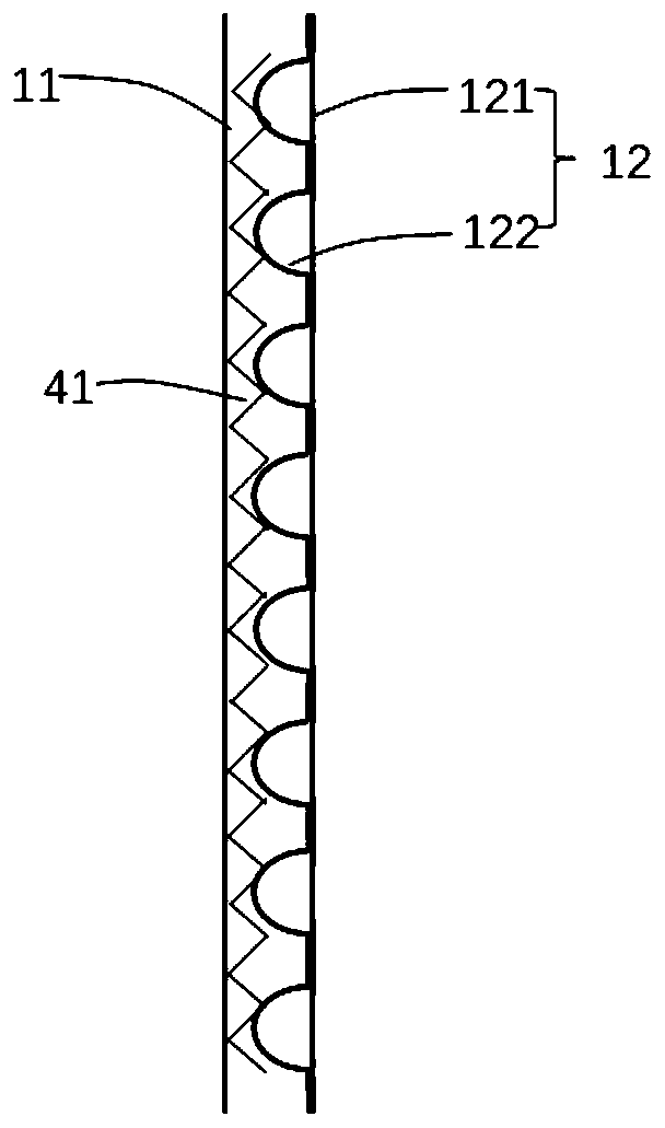 Double-sided medium-free printing air bubble film and preparation device and method thereof