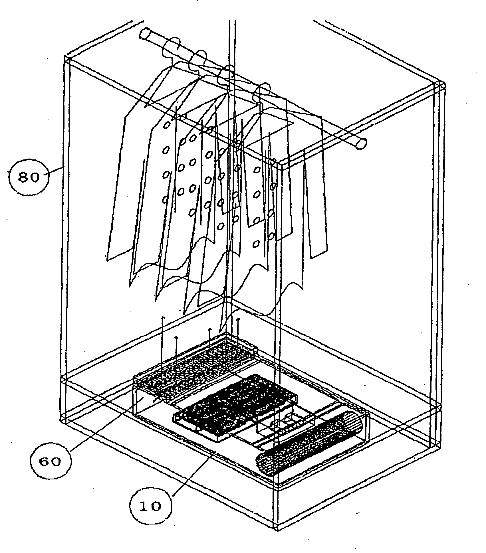 Cleaning device for clothes