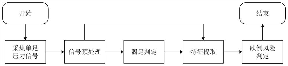 Gait Feature Extraction Method and Fall Risk Discrimination System Based on Cop Features of Weak Foot