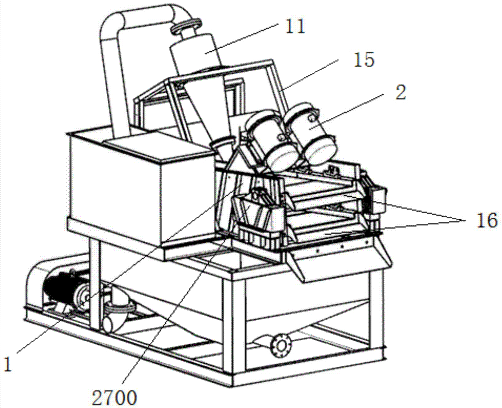 Slurry sediment diversion machine for treating waste materials