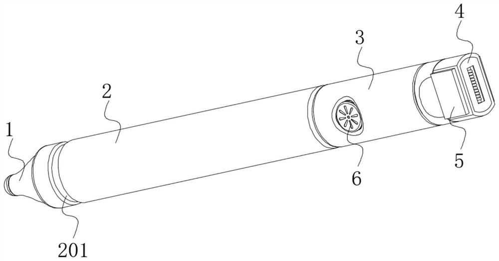 Touch pen with positioning and anti-lost functions for intelligent tablet computer