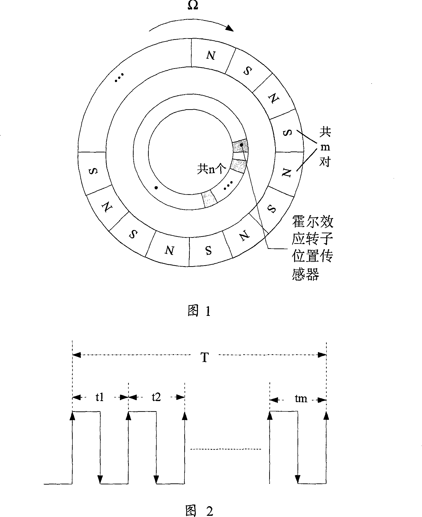 Low-speed highly precise control system for magnetic suspending flying wheel electromotor based on n Hall sensors