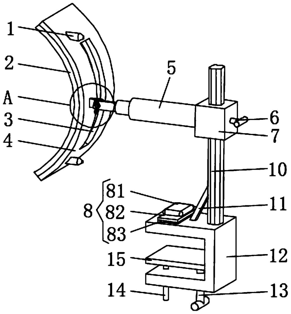 Clinic treatment device for neurology department