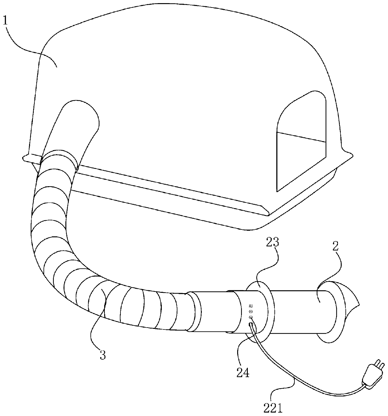 Cat litter box air renewal system