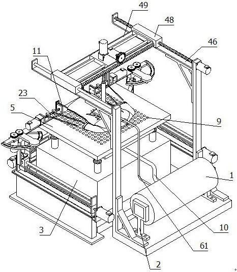 Automatic ironing equipment with tension adjusting function and used for garment processing