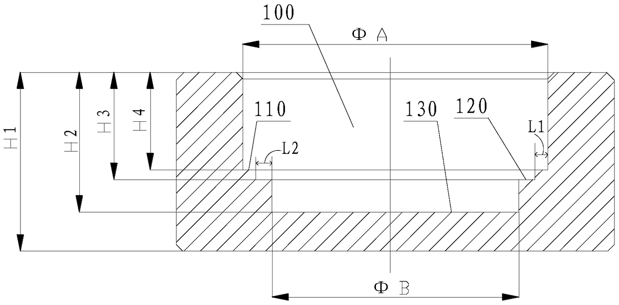 Hollow fiber membrane filter element potting mold and using method thereof