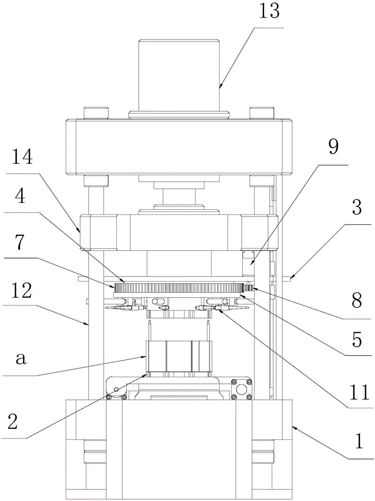 Rotation type welding device for silicon steel sheet