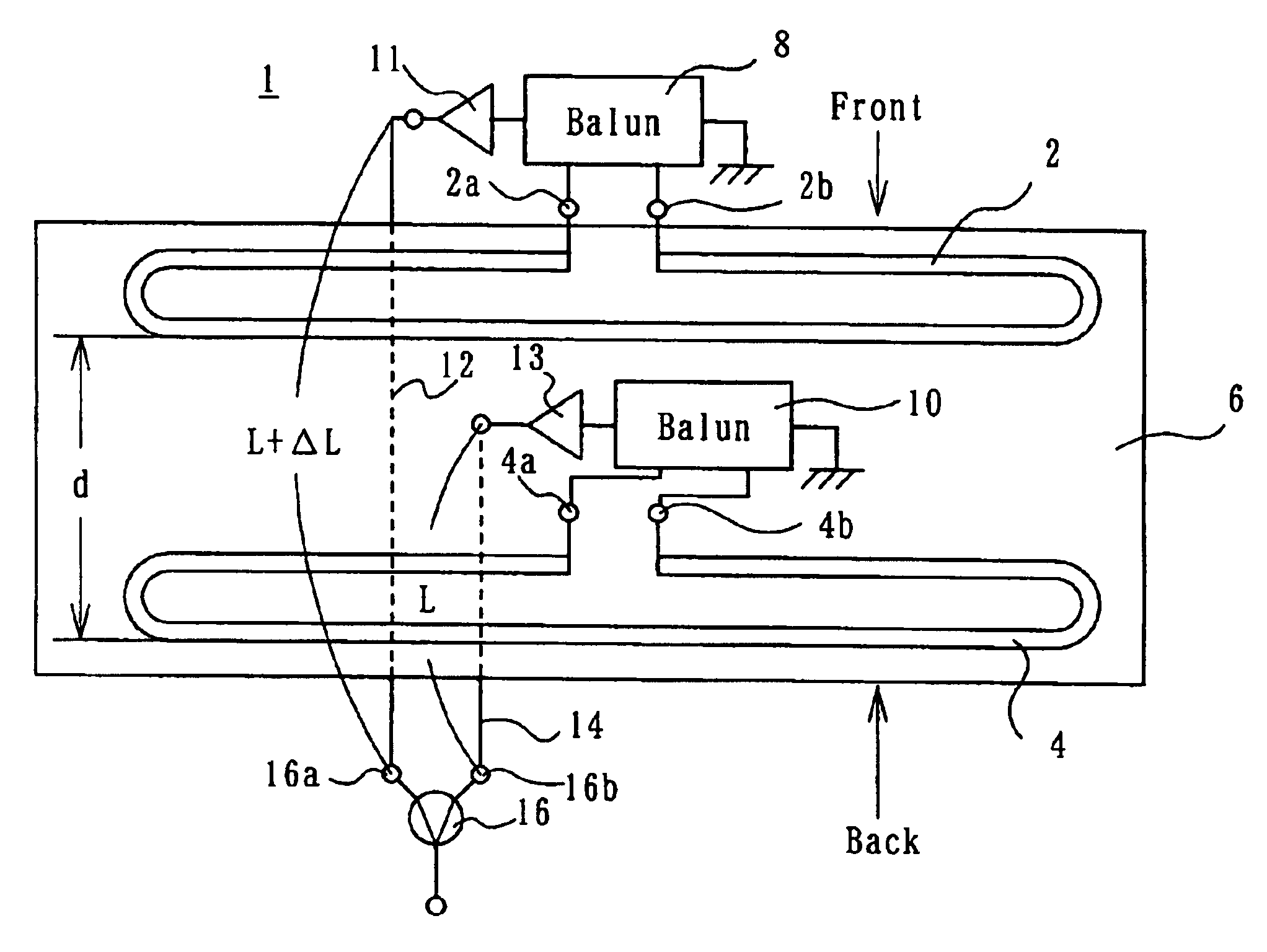 Variable directivity antenna and variable directivity antenna system using such antennas