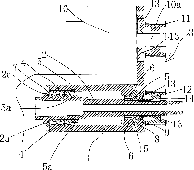 Cutter driving device in gear processing machine